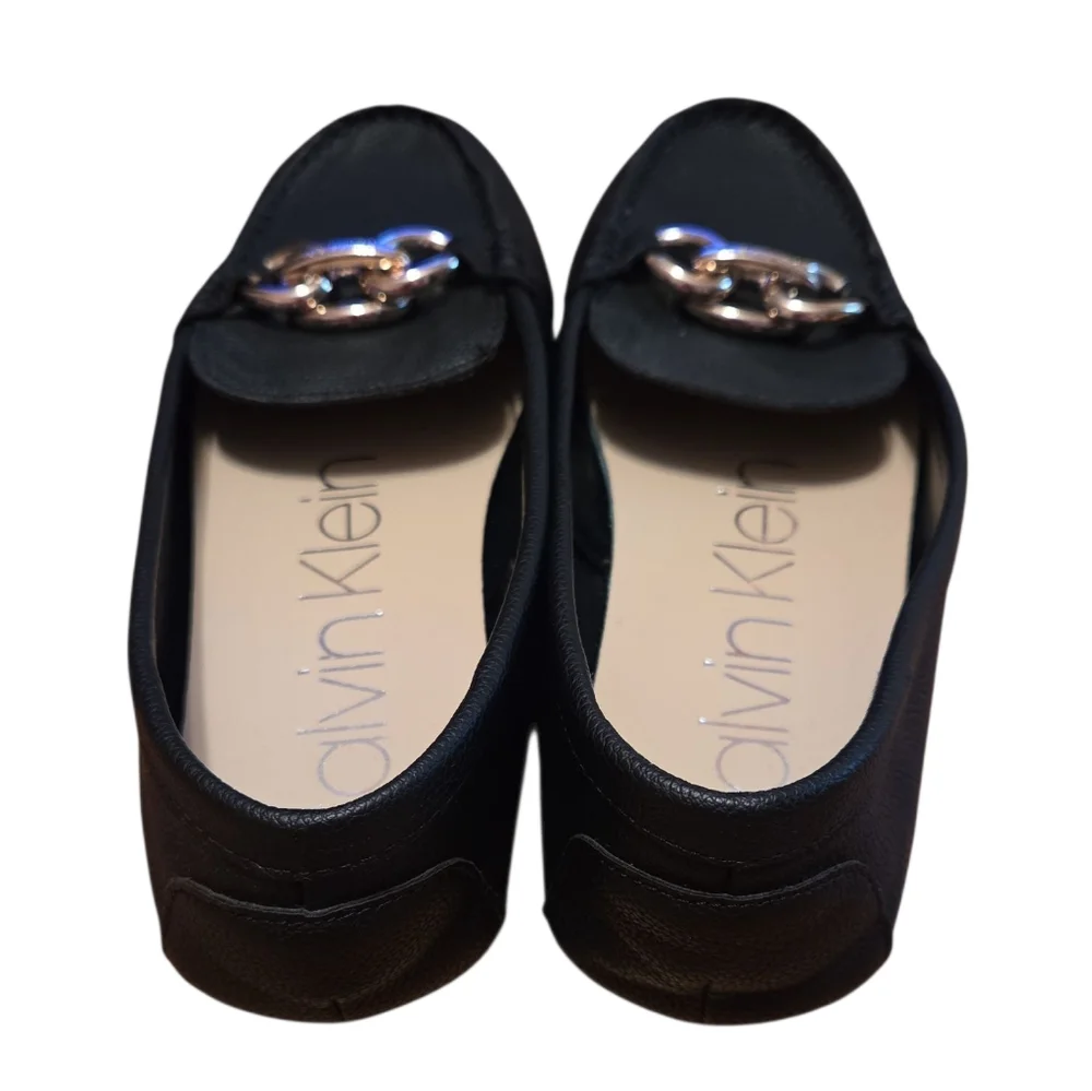Calvin Klein Women's Luca Black Loafers Size 8 - Picture 5 of 8